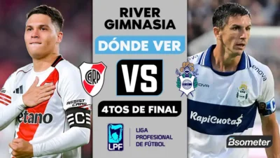 River vs Gimnasia, previa cuartos de final Torneo Apertura 2026