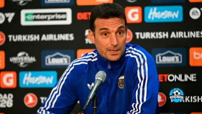 Lionel Scaloni en conferencia de prensa antes del amistoso entre Argentina y Honduras rumbo al Mundial 2026