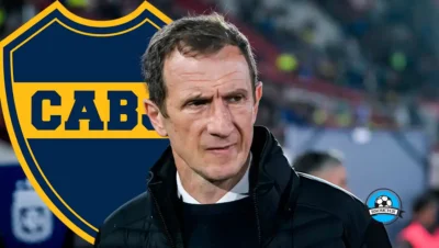 Rodolfo Arruabarrena durante partido de Boca Juniors por la Liga Profesional