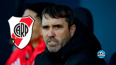 Eduardo Coudet durante el partido entre Tigre vs River